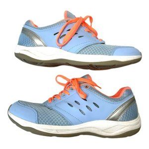 Vionic Venture Sneakers Orthopedic Athletic Shoes Blue Periwinkle Orange Size 9